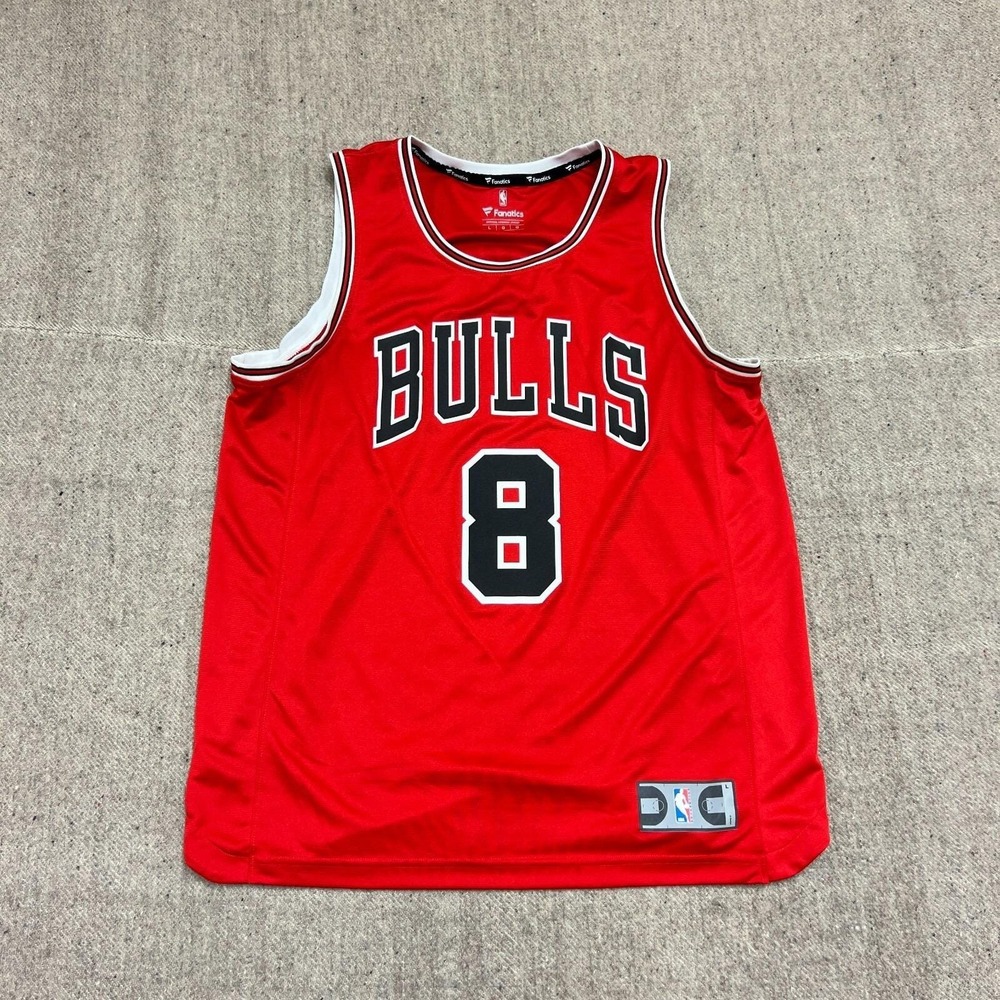 Chicago Bulls Zach Lavine Jersey Mens Large Red Fanatics